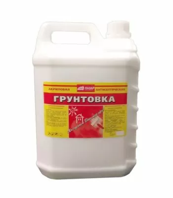 Грунт акриловый универсальный глубокого проникновения ЛАЗАР 5 кг инд.