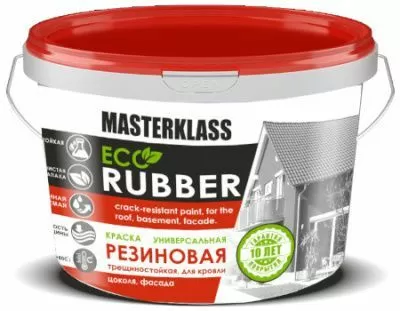 Краска резиновая для кровель и фасадов  Зеленая 10 кг