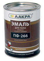 Эмаль ПФ-266 золотисто-коричневый 1 кг Лакра